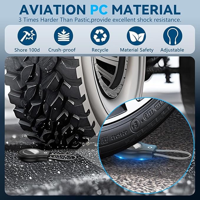 Waterproof Airtag Holder,Airtag Case with Secure Lock,Airtags Keychain for Apple Airtag,Anti-Lost Protective Cover Air tag Accessories for GPS Item Finder Tracker Luggage,Bag,Key,Pet,Cat Dog,Black