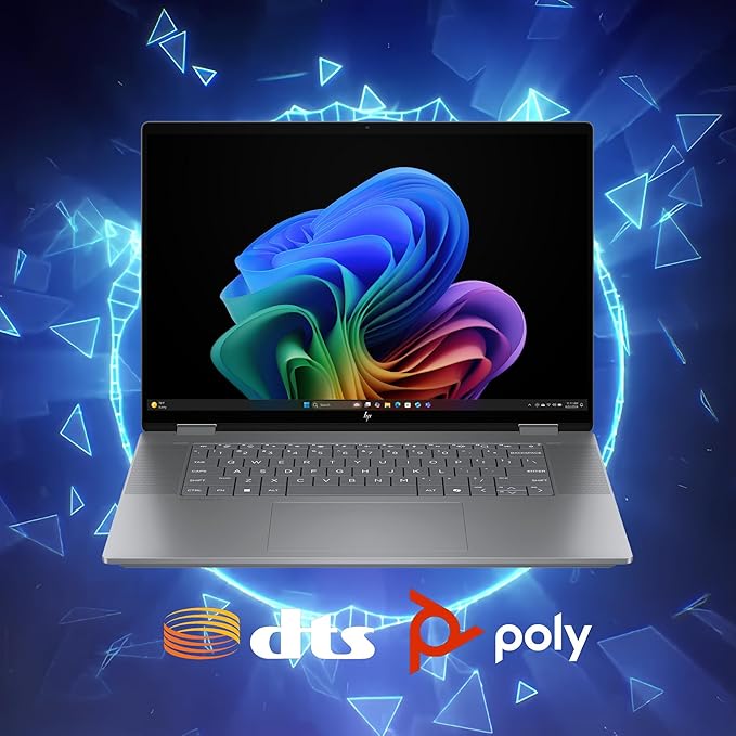 HP OmniBook X Flip Copilot+ AI PC 2-in-1 Laptop | 16" WUXGA Touch (400nits) | AMD 6-core Ryzen AI 5 340 (Up to 50 Tops) | 16GB DDR5 512GB SSD | Backlit 5MP IR Privacy Camera Win11Pro w/DLCA Accessory