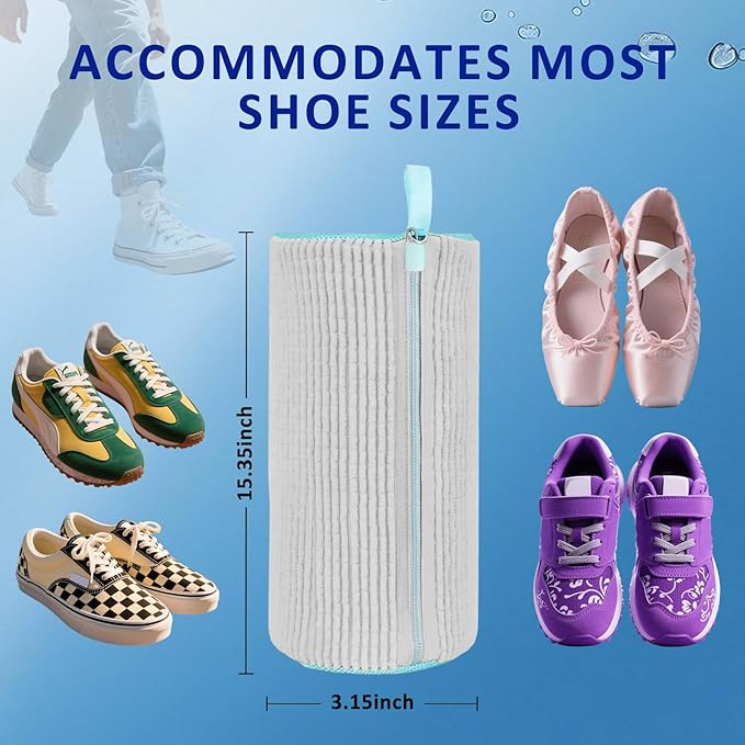 Shoe Washing Machine Bag Reusable Laundry Bag for Sneakers Boots Delicates Machine Wash Safe Shoe Cleaner Protect Deep Clean in Washers