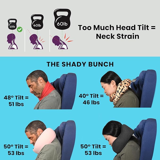Cabeau Travel Pillow for Long Flights – Evolution X - Memory Foam Neck Support - Comfort On-The-Go for Airplane, Train, and Car (Amethyst)