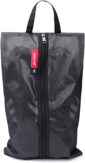 pack all Plus-Sized Shoe Bag for Travel, Water-Resistant Shoe Pouch for Gym, Odor-Resistant Soccer Cleats Bag for Sport (Black, 1-Pack)