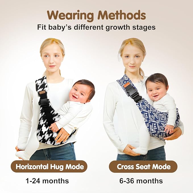 Baby Sling Carrier,Toddler Carrier, 2025 New Baby Sling,Portable and Lightweight Sling,Non-Slip Hip Seat Carrying 10-30lbs(Bluesail)