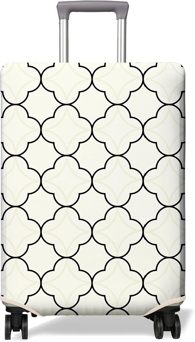 Travel Luggage Cover Suitcase Protector Fits 18-32 Inch Wheel Covers PatternedTravel Related Items Flower Luggage Protector Elastic S