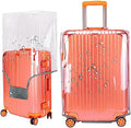 24 Inch Luggage Covers for Suitcase TSA Approved,Carry On Luggage Cover Protector Suitable 24-25 inch Full Clear 3mm Thickness Protector PVC Clear Suitable for Long Travel Accessories