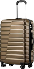 Coolife Luggage Suitcase Carry on Hardside PC+ABS Spinner TSA Lock Telescopic Handle