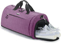 TOPDesign Gym Bag for Women & Men, Unisex Duffel Bag with Shoe Compartment & Wet Pocket for Travel Sports Gym (L Textured Purple)