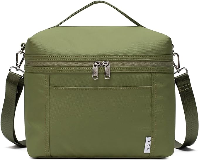 NOL Natural Organic Lifestyle Insulated Lunch Bags for Women Cooler Bag Lightweight Nylon Waterproof Lunch Box For Work