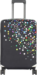 HYPER VENTURE Washable Luggage Cover - Fashion Suitcase Protector Fits 27-30 Inch Luggage (Color Dots, L)
