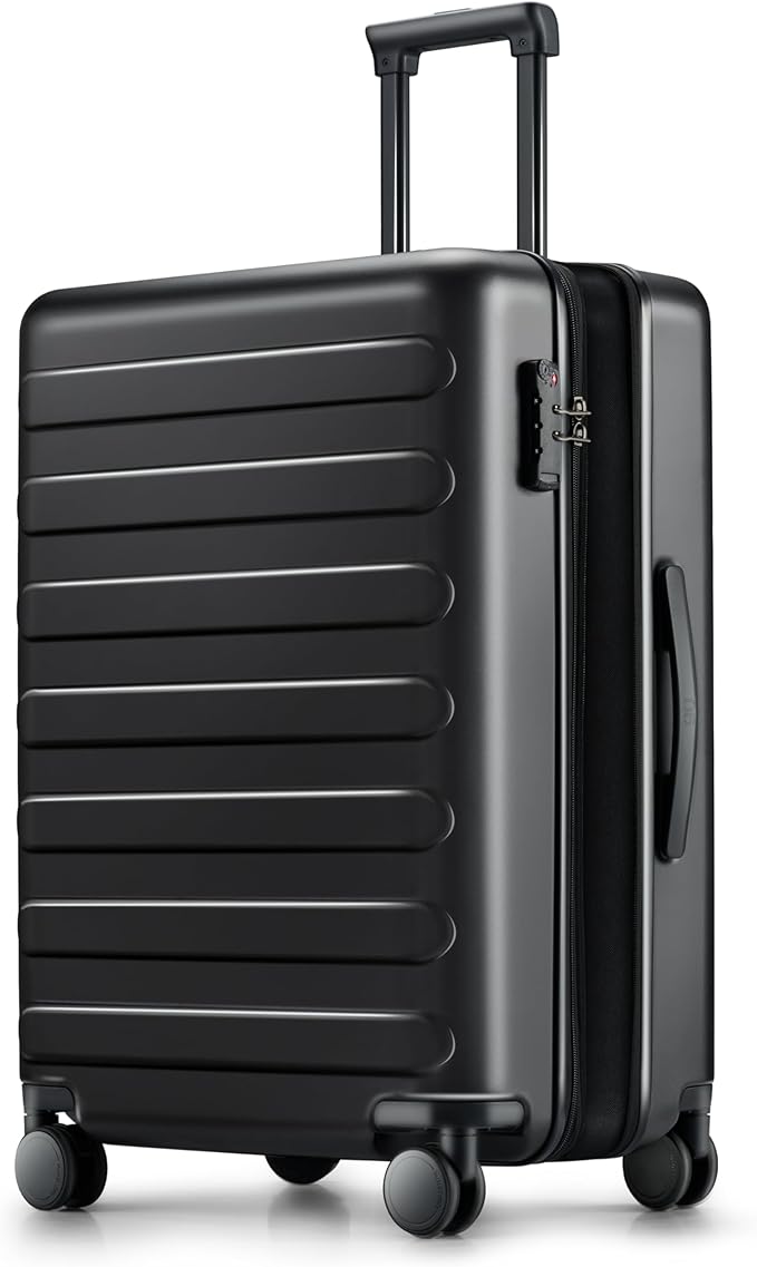 Carry on Luggage 22 X 14 X 9 Airline Approved, 20 Inch Luggage for 3-5 Days Travel, Double Spinner Wheels, 100% Hardshell PC, TSA Lock (00-Black (Expandable), Set 3PCS (20-Inch/24-Inch/28-Inch))