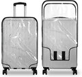 Clear PVC Luggage Cover, Waterproof Dustproof Anti-Scratch Suitcase Protector, Fits Wheeled Suitcases 18" 22" 24" 26" 28" 30" - Thicken Baggage Cover Case(30")