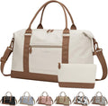 Travel Duffle Bag for Women, Weekender Bags, Hospital Bag for Labor Delivery, Lightweight Tote Duffel Overnight Bag with Luggage Sleeve, Airplane Travel Bags with Toiletry Bag,X-Large,Beige