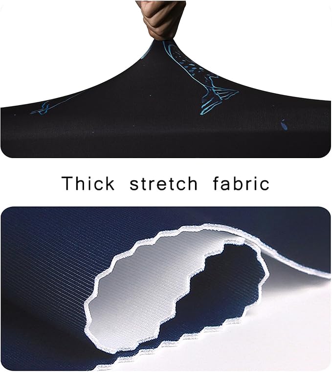 WUJIAONIAO Travel Luggage Cover Baggage Suitcase Cover Protector Skins 18-32 Inch (dolphin, L (for 25-28 inch luggage))
