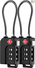 LUGGEX TSA Locks for Luggage, Suitcase Locks TSA Approved, Luggage Locks, Ease of Use & Durable