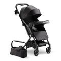 Mompush Lithe V2 Lightweight Travel Stroller, Compact Foldable Baby Stroller with Travel Bag, One-Hand Fold Stroller, Snack Tray, Mechanical Recline Seat, Airplane-Ready, Organizer & Rain Cover