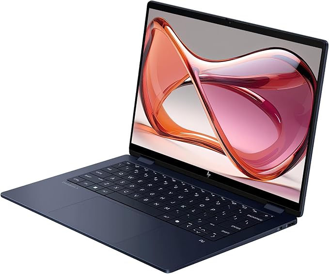 HP OmniBook X Flip 2-in-1 Copilot+ Laptop, Intel Ultra 7-256V, 16 GB LPDDR5x RAM, 2 TB PCIe SSD, 14" 2K (1920x1200) Touchscreen, Intel Arc 140V, Backlit Keyboard, W11 Pro, Atmospheric Blue