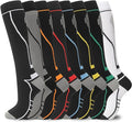 Compression Socks for Women Men Circulation Knee High 8 Pairs for Nurses, Running, Travel, Athletic