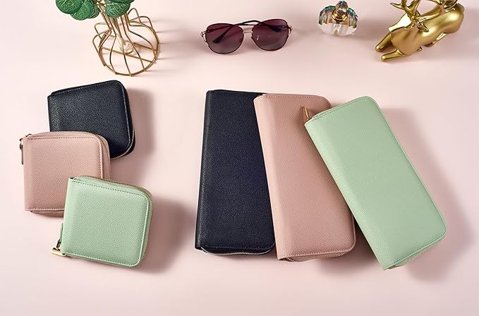 Travel Jewelry Organizer Case - for Tangle-Free Necklaces, Earrings, Rings, Bracelets Storage, Travel Essentials, Fashion Portable Jewelry Travel bags for Women - Medium Macaron Green