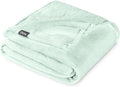 Bare Home Fleece Blanket - Throw/Travel - Ultra-Soft Lightweight for Bed, Sofa, and Couch - Luxury Microplush - Cozy Warm Blanket (Throw/Travel, Spring Mint)