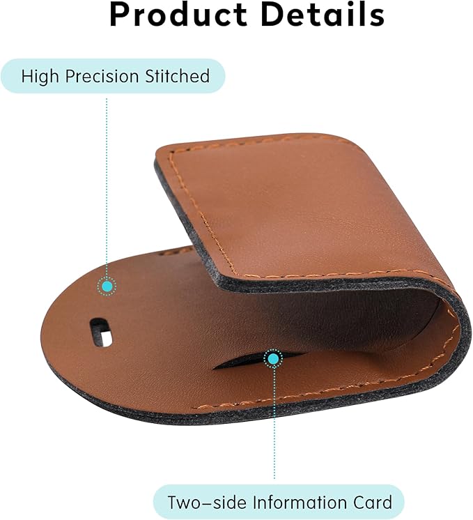 Luggage Tags for Suitcase Travel Bag Labels Privacy Protection Luggage Tag for Baggage PVC Baggage ID Label Tags Yellow+2 Pack Brown