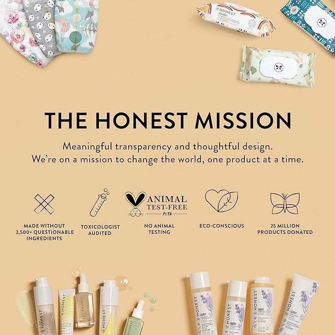 The Honest Company Silicone-Free Conditioner | Gentle for Baby | Naturally Derived, Tear-free, Hypoallergenic | Citrus Vanilla Refresh, 10 fl oz