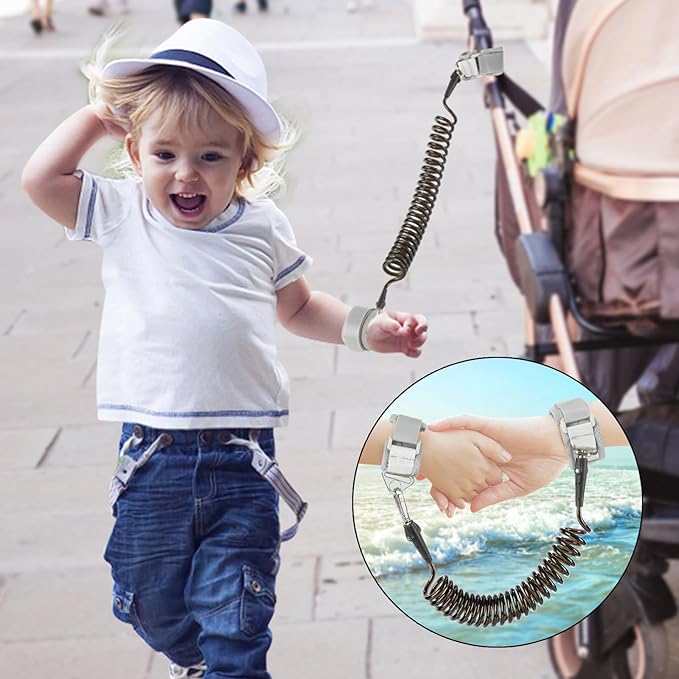 Accmor Toddler Backpack with Leash, Cute Dinosaur Kids Backpack + Anti Lost Wrist Link, Mini Child Backpack Leash Baby Walking Harness for Outdoor Travel, Adorable Backpack Tether for Boys Age 1-3