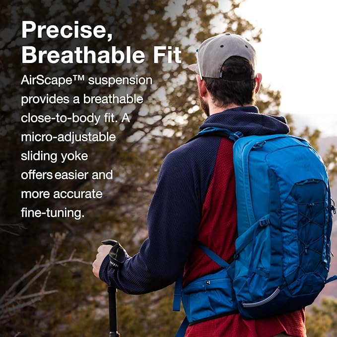 Osprey Talon 11L Men's Lightweight Hiking Backpack with Hipbelt, Frosty Mint Green/Night Shift