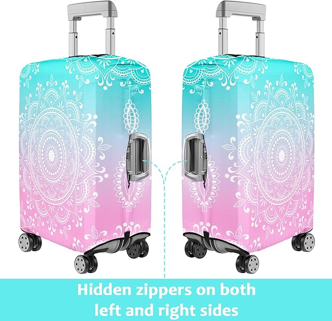 Luggage Cover for Suitcase Elastic Suitcase Cover Protector, Carry On Luggage Sleeve Anti Scratch Travel Essentials Fits 23-26