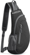 G4Free Sling Bag for Men Women, Small Crossbody Backpack Lightweight Chest Shoulder Bags for Travel, Outdoor and Sports (Dark Grey)