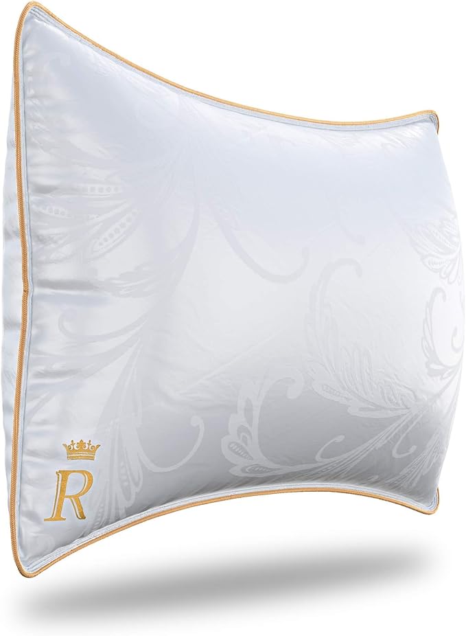 Royal Therapy Pillows Standard Size Set of 2 (20x26 in), Alternative Goose Down Pillows, Adjustable Standard Pillow, All Sleepers, Side Sleeper Pillow