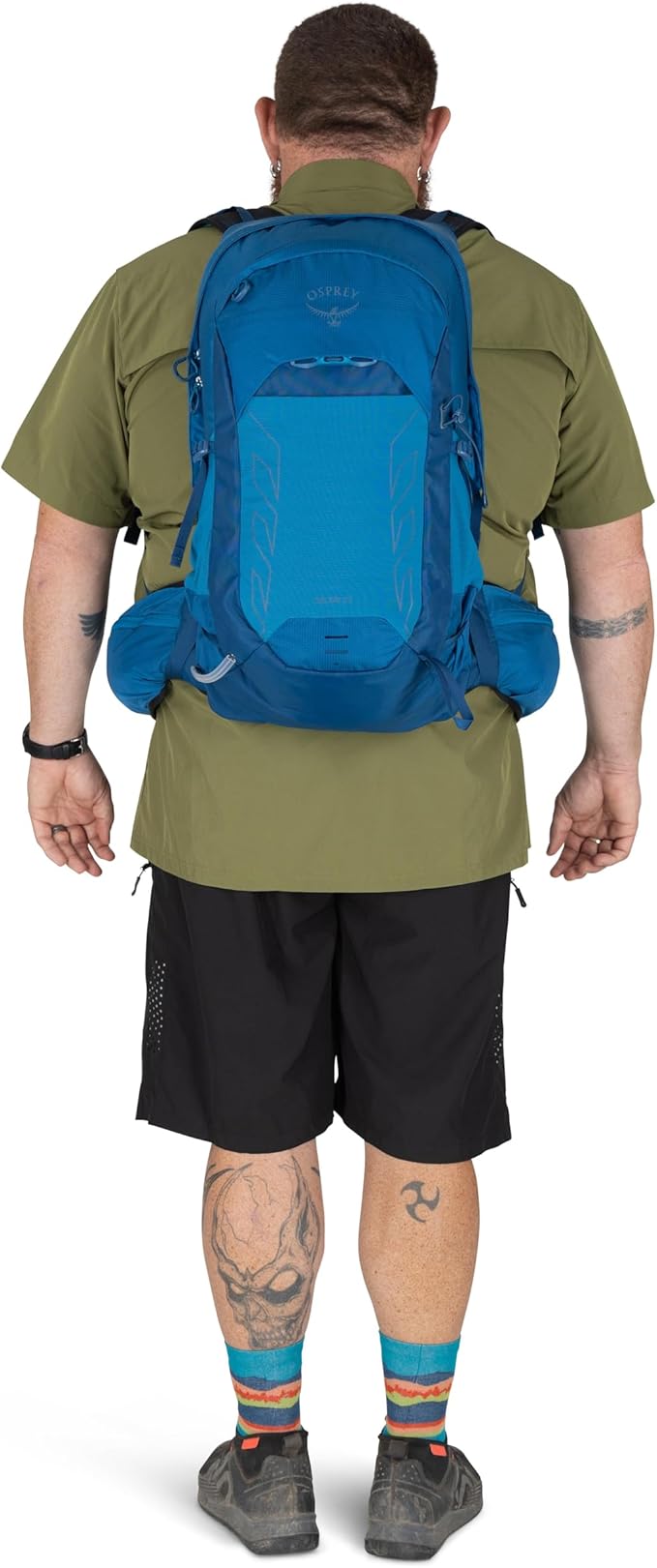 Osprey Talon 22L Men's Lightweight Hiking Backpack with Hipbelt, Black/Coal Grey, Extended Fit