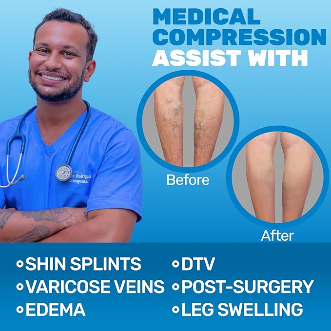 (3 Pairs - Closed Toe) Made in USA - Compression Socks for Women 15-20mmHg - Sheer Compression Knee High Stockings for Post Surgery, Pregnancy, Arthritis, Edema - Nude, Large - A101NU3-3