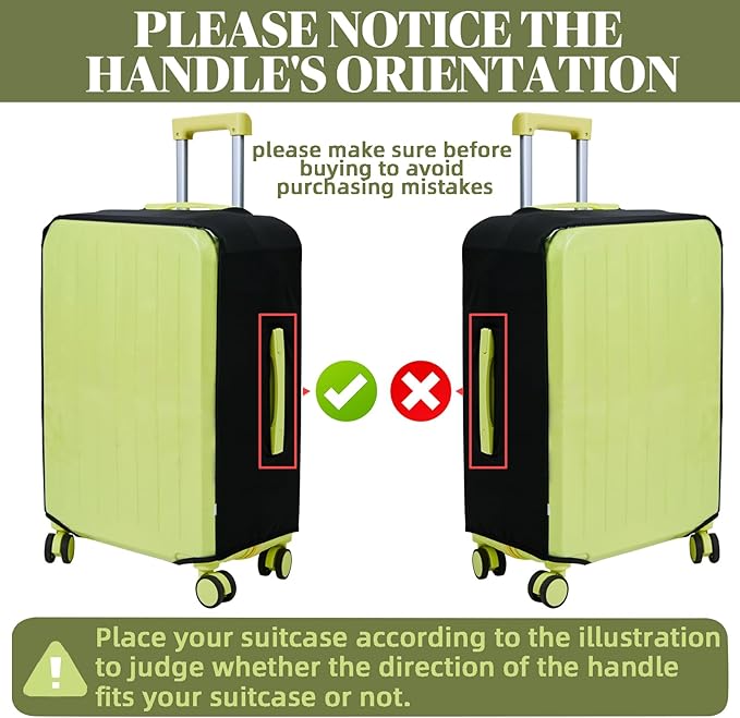 Clear Luggage Cover Protectors For Suitcases,Elastic Transparent waterproof PVC Suitcase Covers Protector Fit 20-30 Inch wheeled Luggage (30")