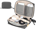 Electronics Organizer Cord Organizer Travel, Small Tech Bag for Cords, Chargers, Power Bank, Earbuds – Portable Cable Pouch for Office, Business Trip, Commute – Water & Scratch-Resistant