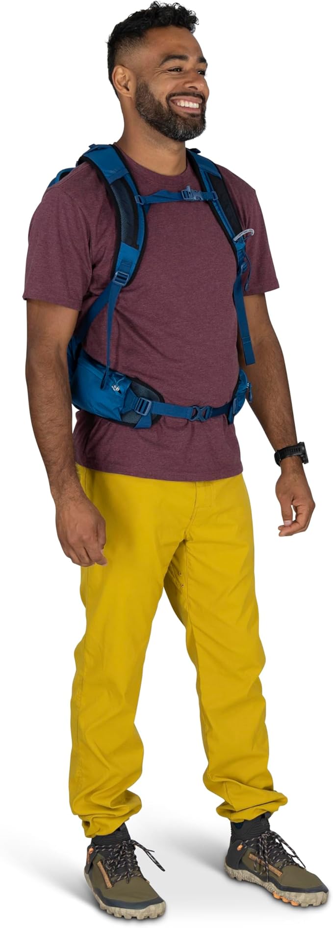 Osprey Talon 11L Men's Lightweight Hiking Backpack with Hipbelt, Frosty Mint Green/Night Shift