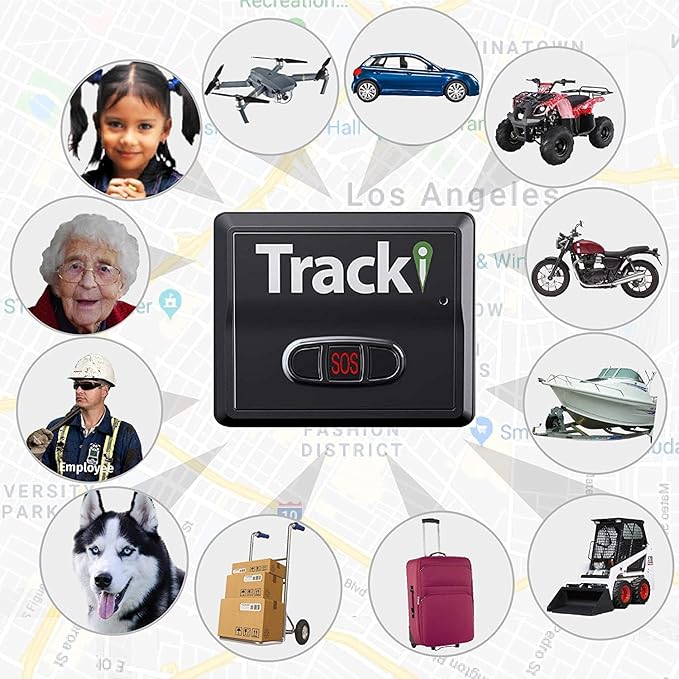 Tracki GPS Tracker for Vehicles, Car, Kids. Subscription Needed. US-Made Tech. 4G LTE GPS Tracking Device. Unlimited Distance, US & Worldwide. Small (Tracker) (Tracker 2 Years Subscription Incl.)