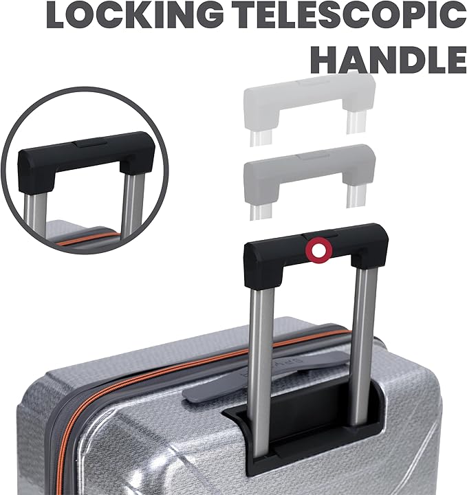 Spyder Traverse 29 Inch Large Expandable Hardside Upright Suitcase with 360° Spinner Wheels, TSA Approved Lock, Silver