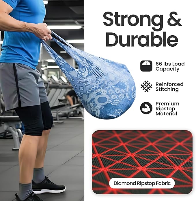 Nanobag Ultra-Lightweight Foldable Sling for Women & Men, Reusable Grocery & Travel Bag, Packable Collapsible Compact Market Crossbody (Sling Sketch)