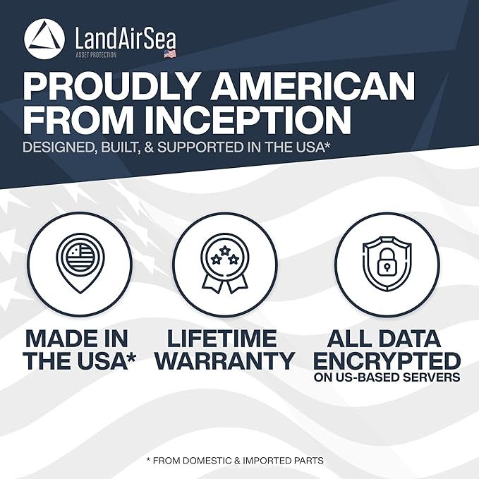 LandAirSea Overdrive GPS Tracker — Extended Life Battery, Magnetic, and Waterproof. Commercial GPS Tracker for Vehicles, Trailers, Equipment, and Assets. Real-Time Global Tracking.