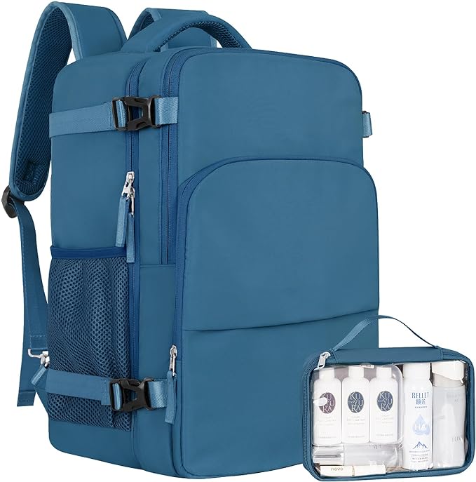 Travel laptop Backpack for Men Women, Personal Item Size Flight Approved, 16 Inch Laptop Bag with Multi-Pockets, College Computer Bag, Waterproof Carry On Backpack Casual Daypack Backpack