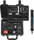 Lekufee Waterproof Hard Case Compatible with Gopro Hero 13/12/11/10/9/8/Media Mod/Gopro Volta/Creator Edition/Action Camera and Accessories(Case Only)