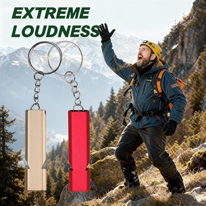 Professional 3-in-1 Survival Kit: Emergency Blanket, 120dB Whistle & All-Weather Fire Starter | Ultimate Safety Gear for Camping, Hiking, Car Emergencies & Storms (3-in-1 5pcs)