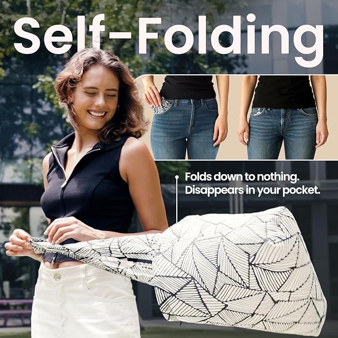Nanobag Ultra-Lightweight Foldable Sling for Women & Men, Reusable Grocery & Travel Bag, Packable Collapsible Compact Market Crossbody (Sling Neon Flowers)