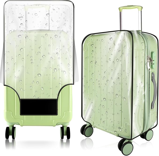 Thicken Clear Luggage Cover Protector, 20" PVC Luggage Covers for Suitcase Waterproof Dustproof Anti-scratch Travel Suitcase Covers Case for Wheeled Luggage
