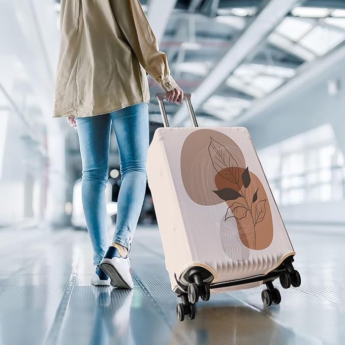 Travel Luggage Cover Suitcase Protector Fits 18-32 Inch Wheel Covers PatternedTravel Related Items Flower Luggage Protector Elastic L
