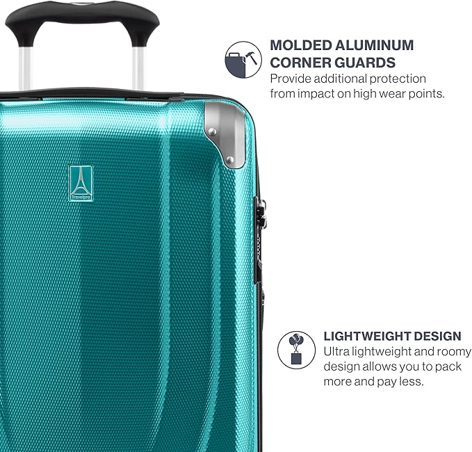 Travelpro Pathways 3 Hardside Expandable Luggage, 8 Spinner Wheels, Lightweight Hard Shell Suitcase, Checked Large 28 Inch, Kayak