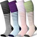 LEVSOX Compression Socks for Pregnant Women 20-30 mmHg Knee High Cute Funny Mens Supports Socks for Nurses, Medical, Travel