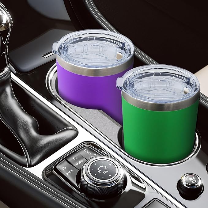 20oz Tumbler Bulk Stainless Steel Tumblers with Lid Vacuum Insulated Double Wall Travel Coffee Mug Powder Coated Tumbler Cup for Hot and Cold Drinks(Green, 1 pack)