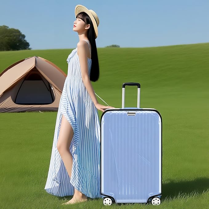 Suitcase Covers Clear Luggage Cover for 20"/24"/28"/30" Baggage Covers Waterproof Dustproof and Anti-scratch (30inch)