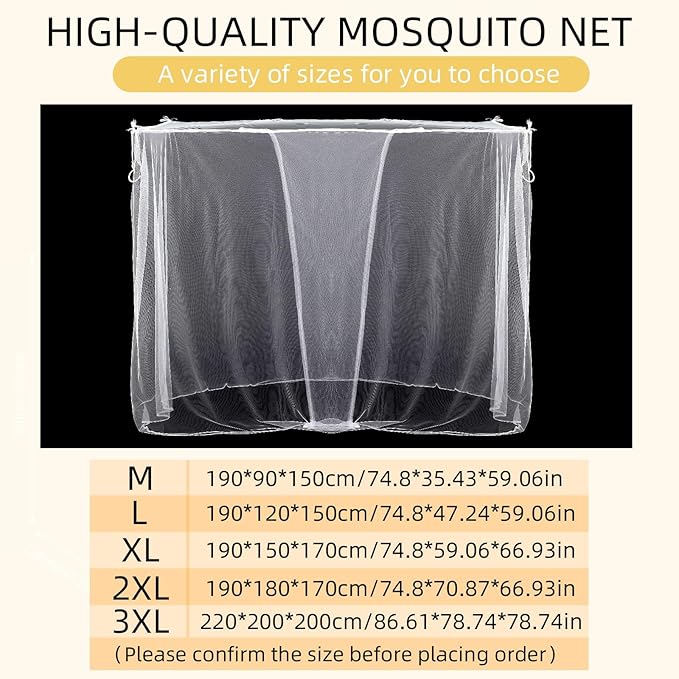 4 Corners Mosquito Net for Mosquiteros para Camas Bed Canopies Netting Bed Drapes Rectangular Mosquito Mesh for Camping Home Outdoor Travel(White,L87 X W79 X H79 Inch,Opening)