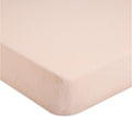 Crane Baby Cotton Sateen Fitted Sheet, 28x52'', Desert Rose, Pink Crib Sheets for Girls, Soft Cotton Crib Sheets for Girls, Nursery Decor for Girl Nursery, Elastic Pockets